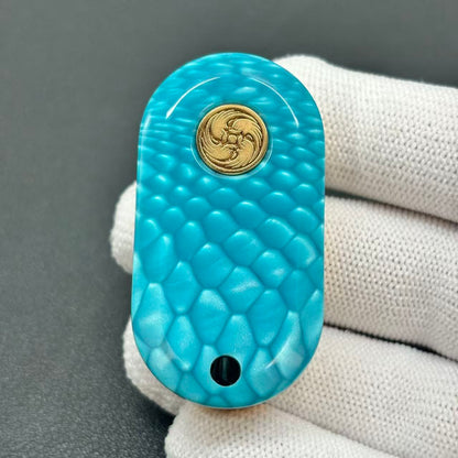 ALPHA X Titanium Gold Plated Engraved