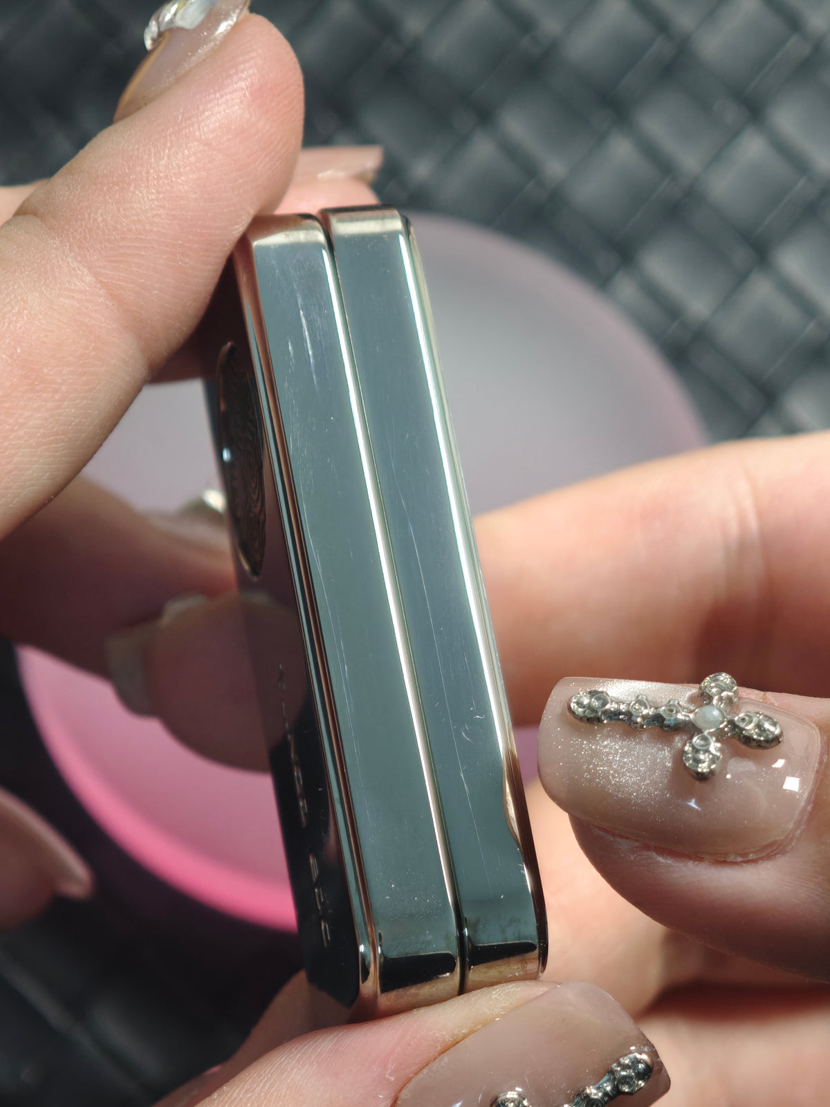 Sugar Cube Titanium Polished
