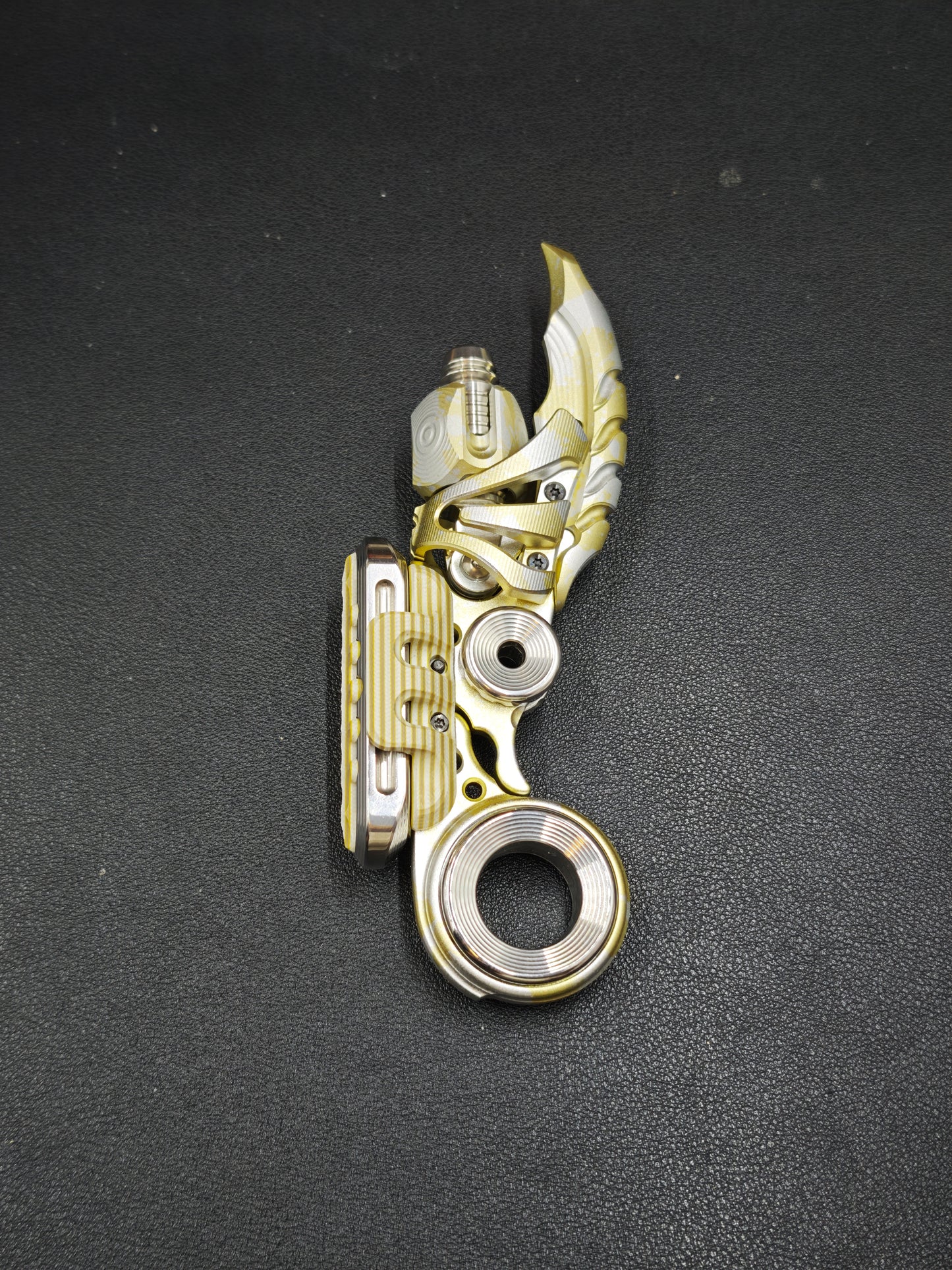 EXOSKELETON G10 Yellow Grey White Bone Core Stainless Steel