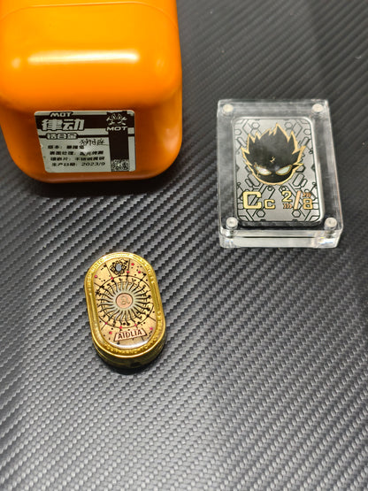 Groove Zirconium Gold Plated Resin-Sealed