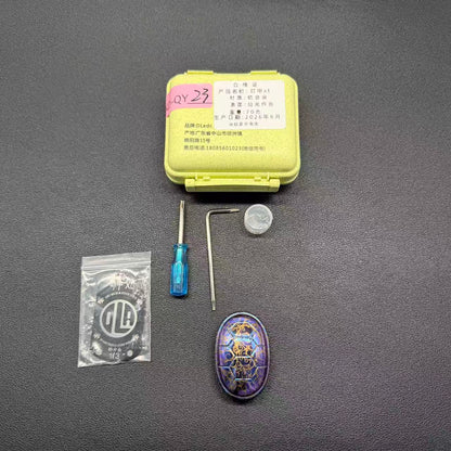 Jingle Beetle Zirconium Color-Anodized Polished