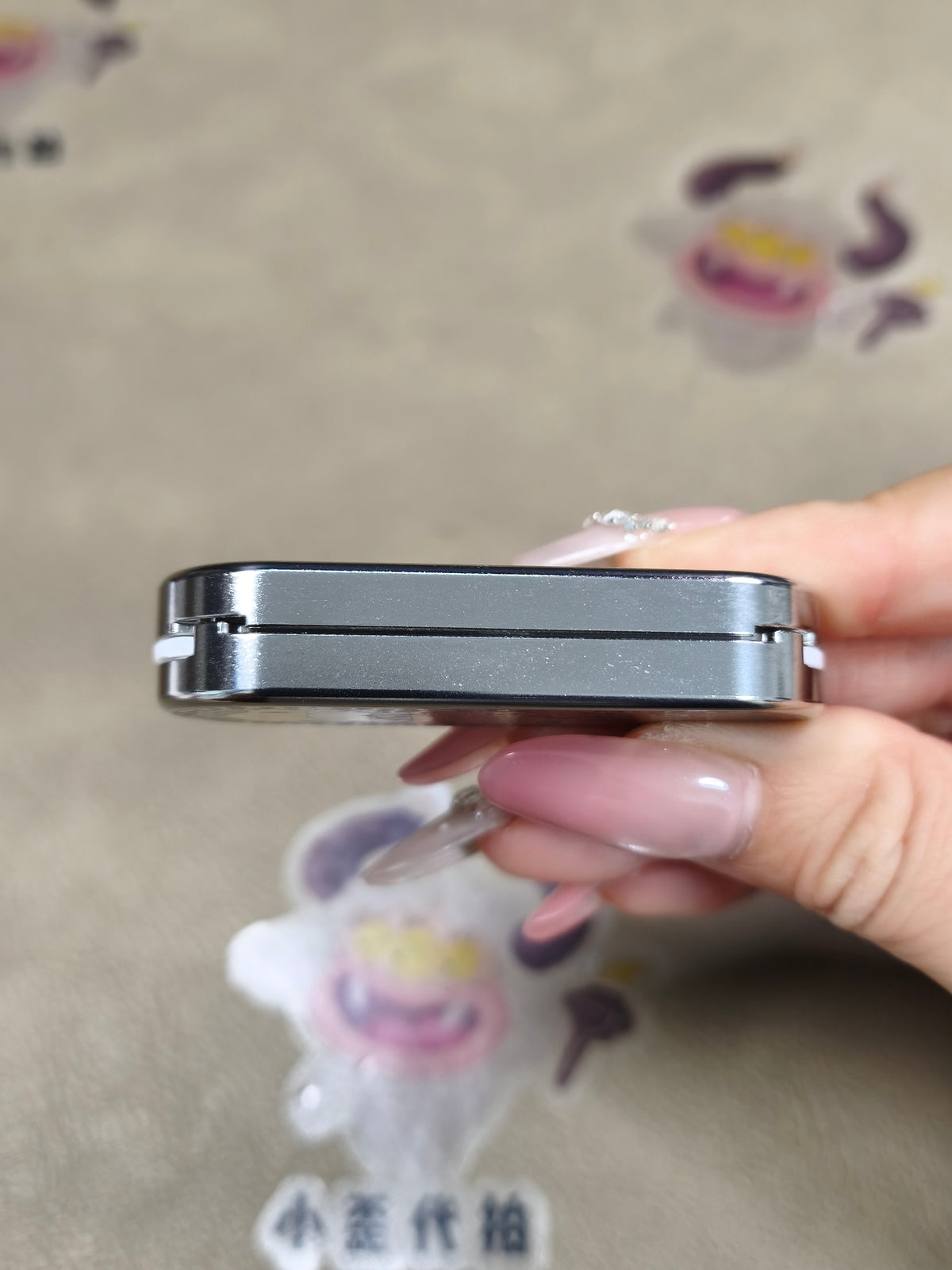Ming Yin Titanium Color-Anodized Engraved