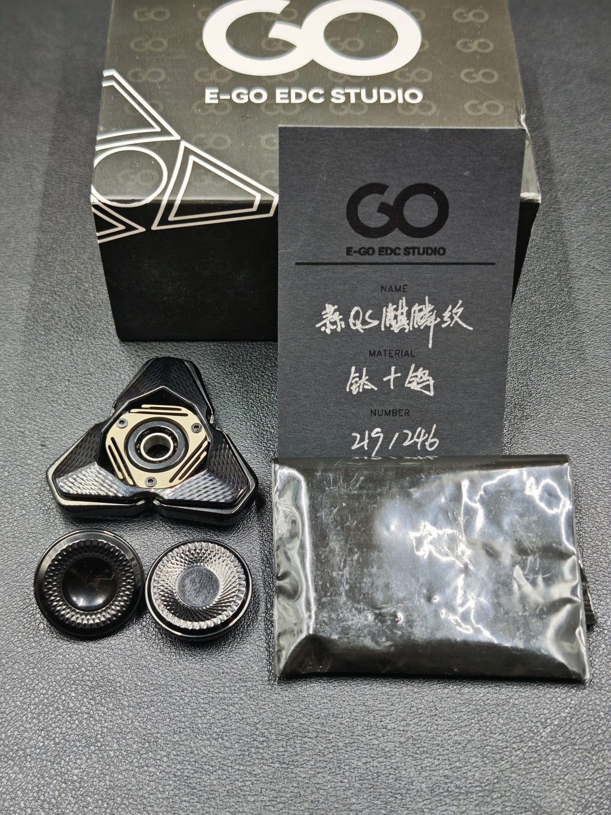 Qs Titanium Engraved