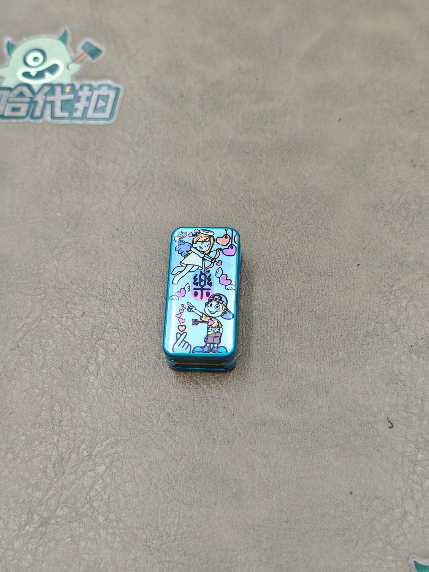Joyful Titanium Color-Anodized Resin-Sealed