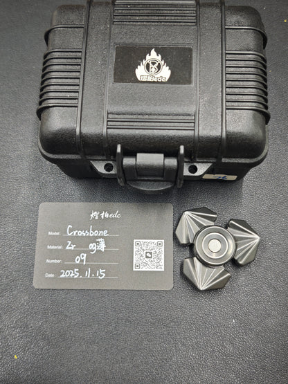 Tri Leaf Crossbone Zirconium