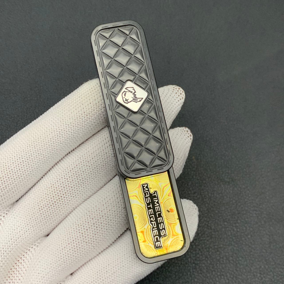 Feng Ling Zirconium Color-Anodized Stonewashed