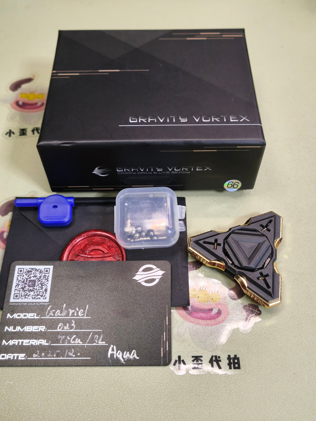 Graviturbine Gabriel Black Gold Shell Opening Titanium