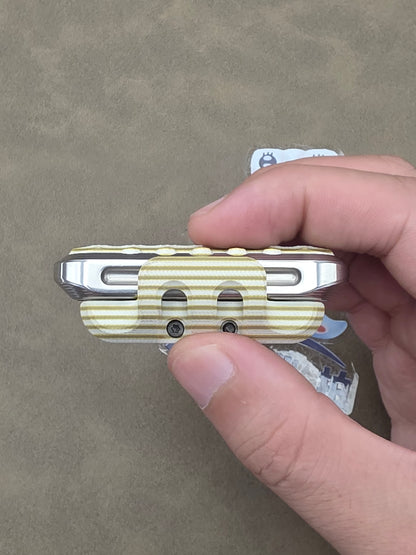 EXOSKELETON G10 Yellow Grey White Bone Core Stainless Steel