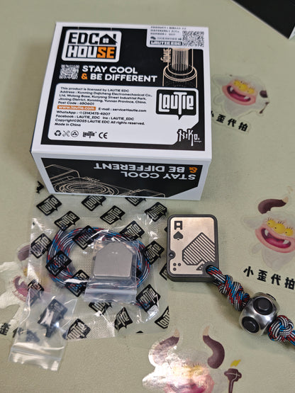 AAA Push Card Stainless Steel