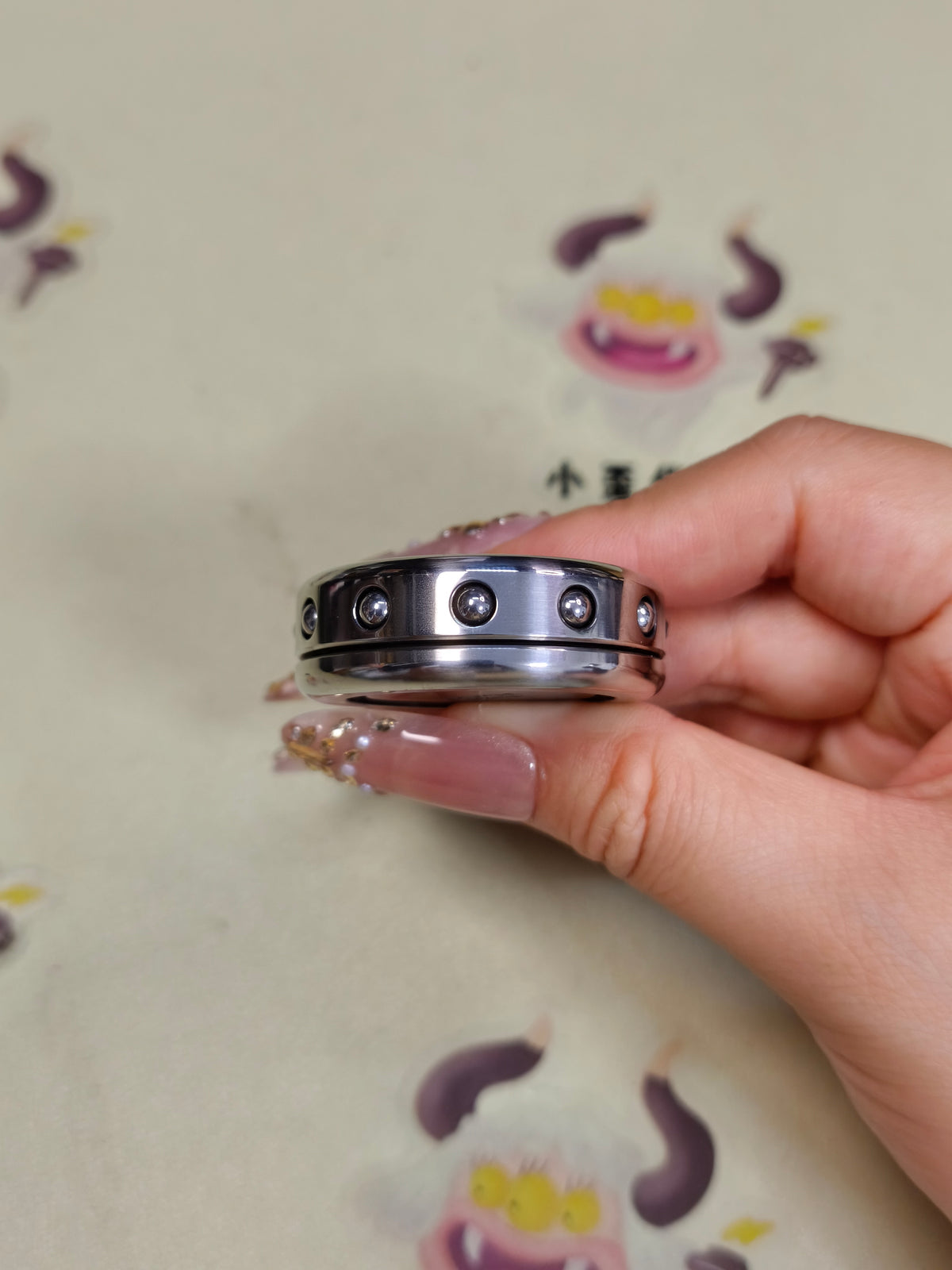 Dealer Button Stainless Steel