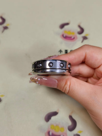 Dealer Button Stainless Steel