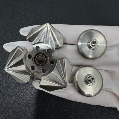 Tri Leaf Crossbone Titanium