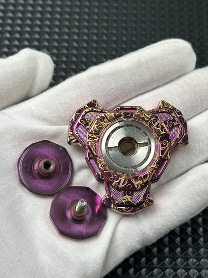 Triple Leaf Ignition Shell Opening Zirconium Color-Anodized Polished