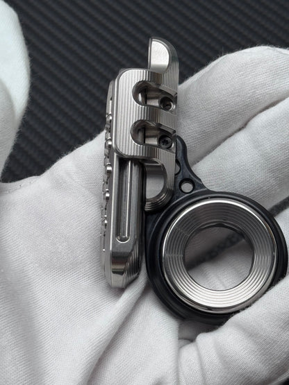 WANWU Exoskeleton Precision Machined Magnetic-Mechanical EDC Fidget Slider Titanium