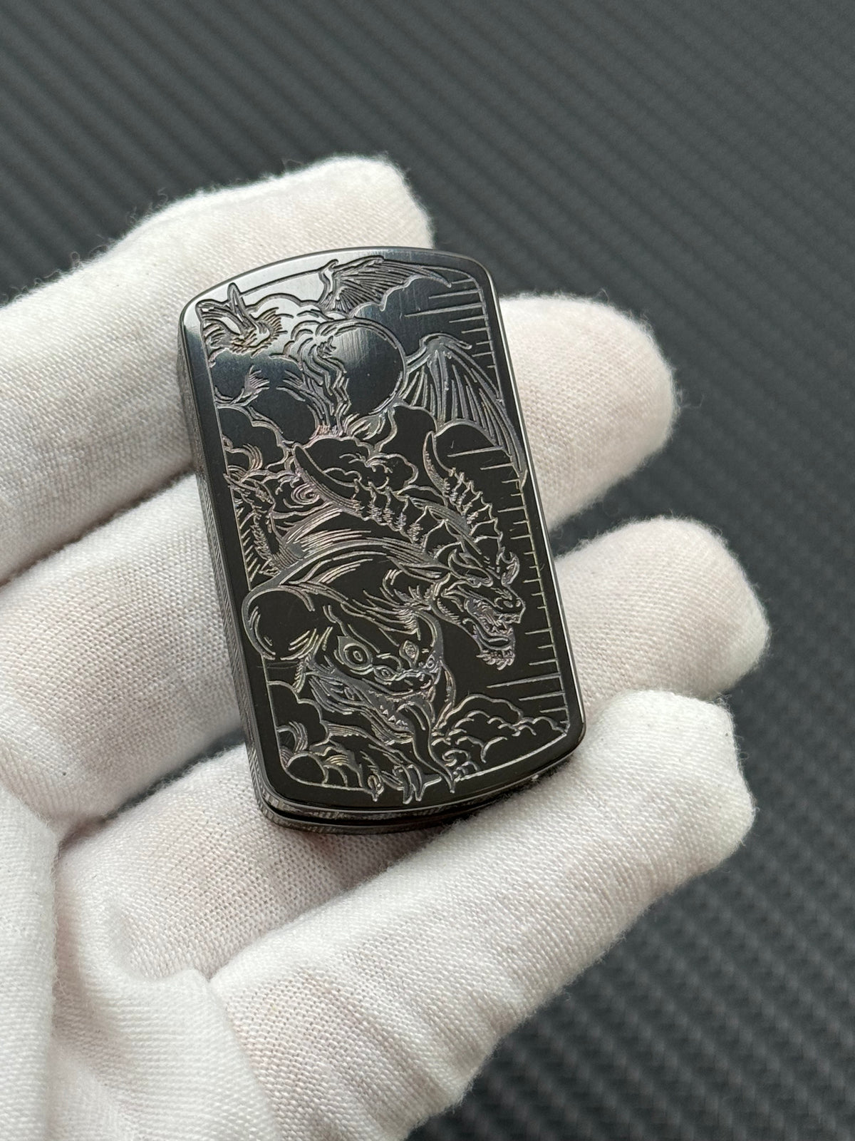 Root Three Zirconium Engraved Polished Limited Edition