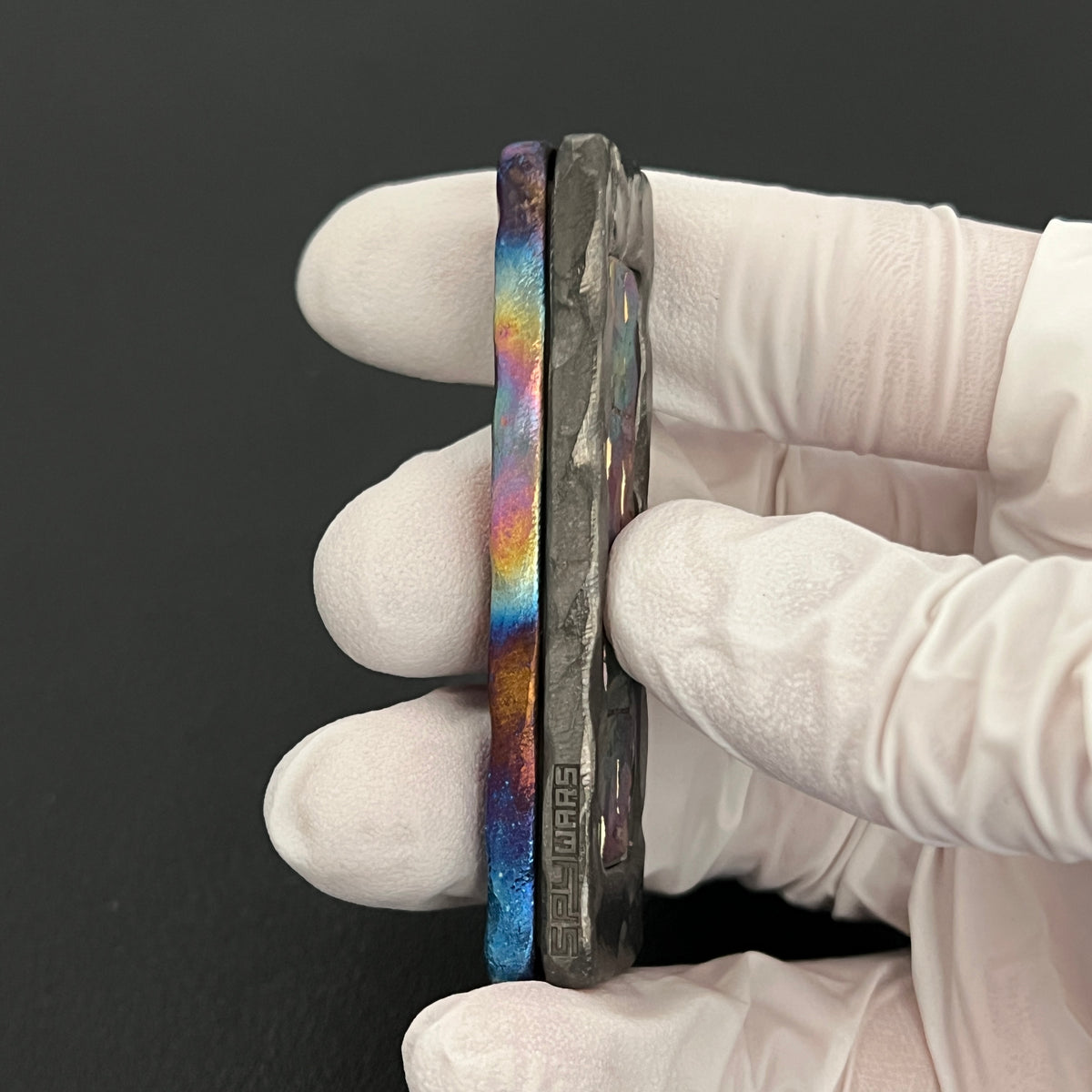 Choc Titanium Color-Anodized Stone Textured