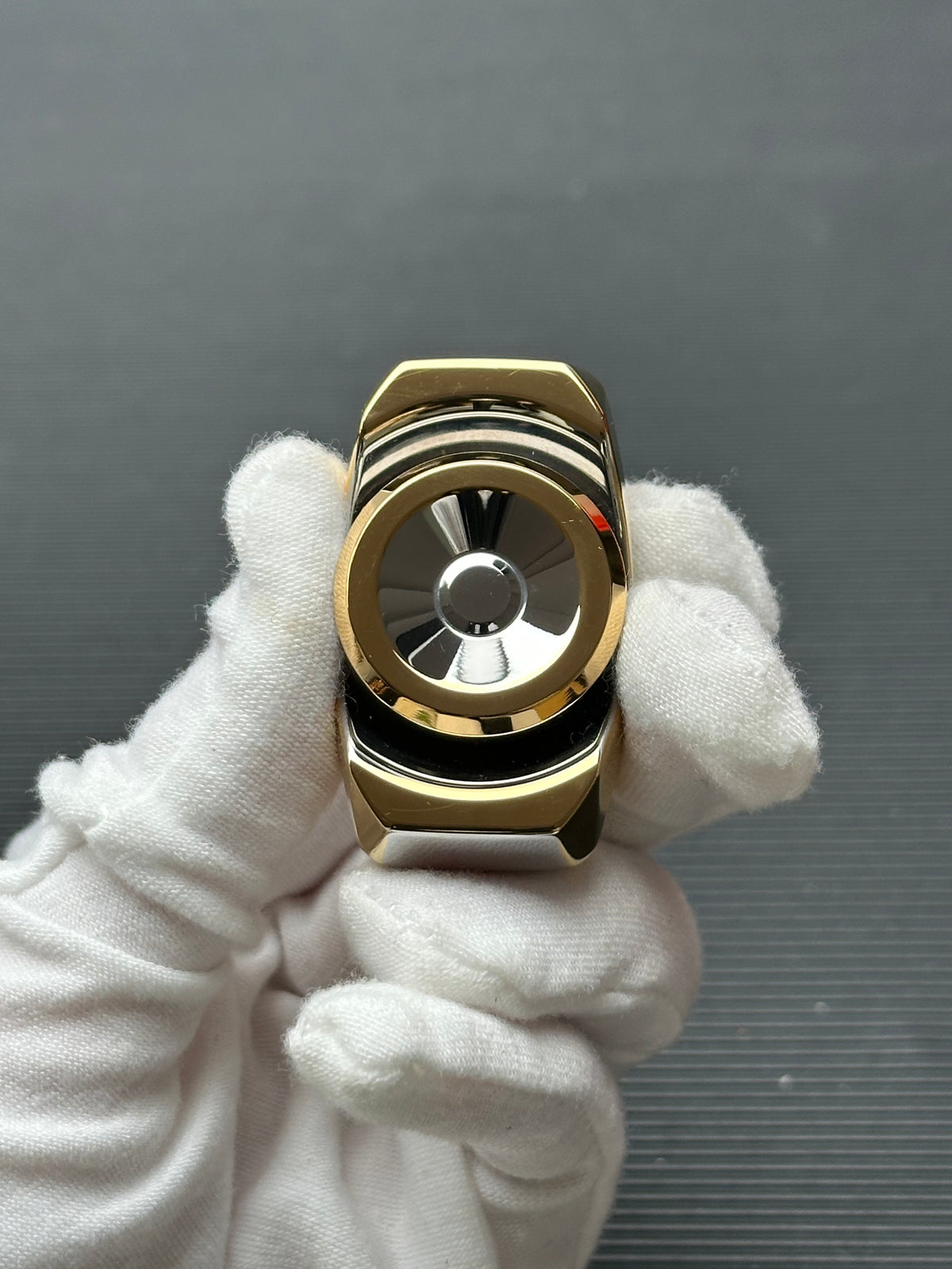 Mighty Tiger Stainless Steel Gold Plated Polished