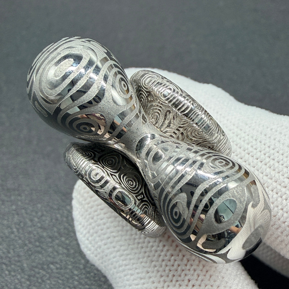 Cell Mini Damasteel Etched