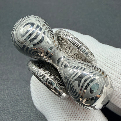 Cell Mini Damasteel Etched