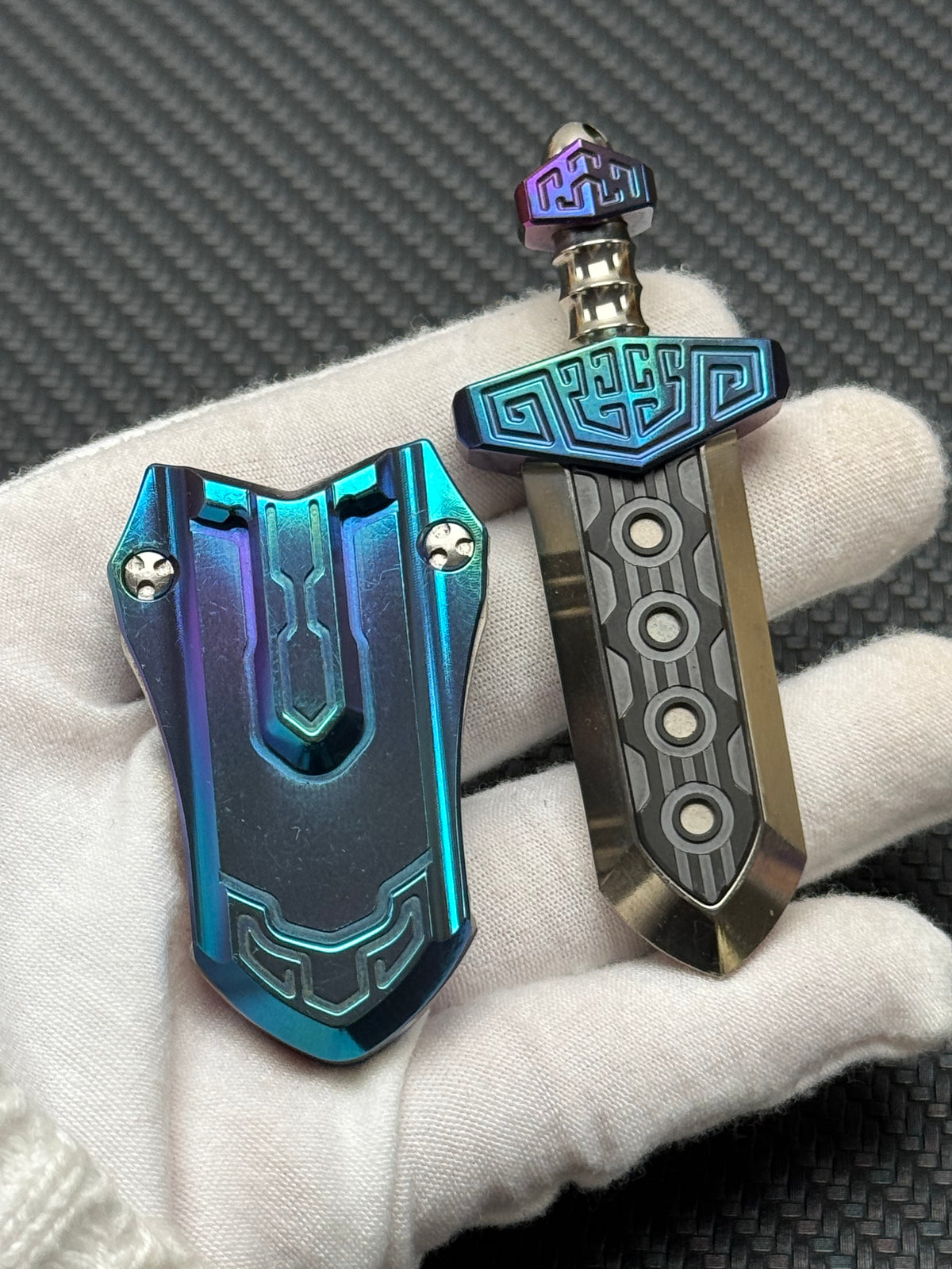 Taia Sword Zirconium Oil Slick