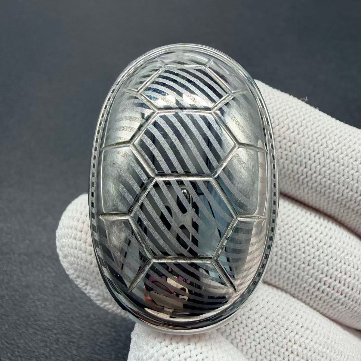 Jingle Beetle Damasteel Etched Polished