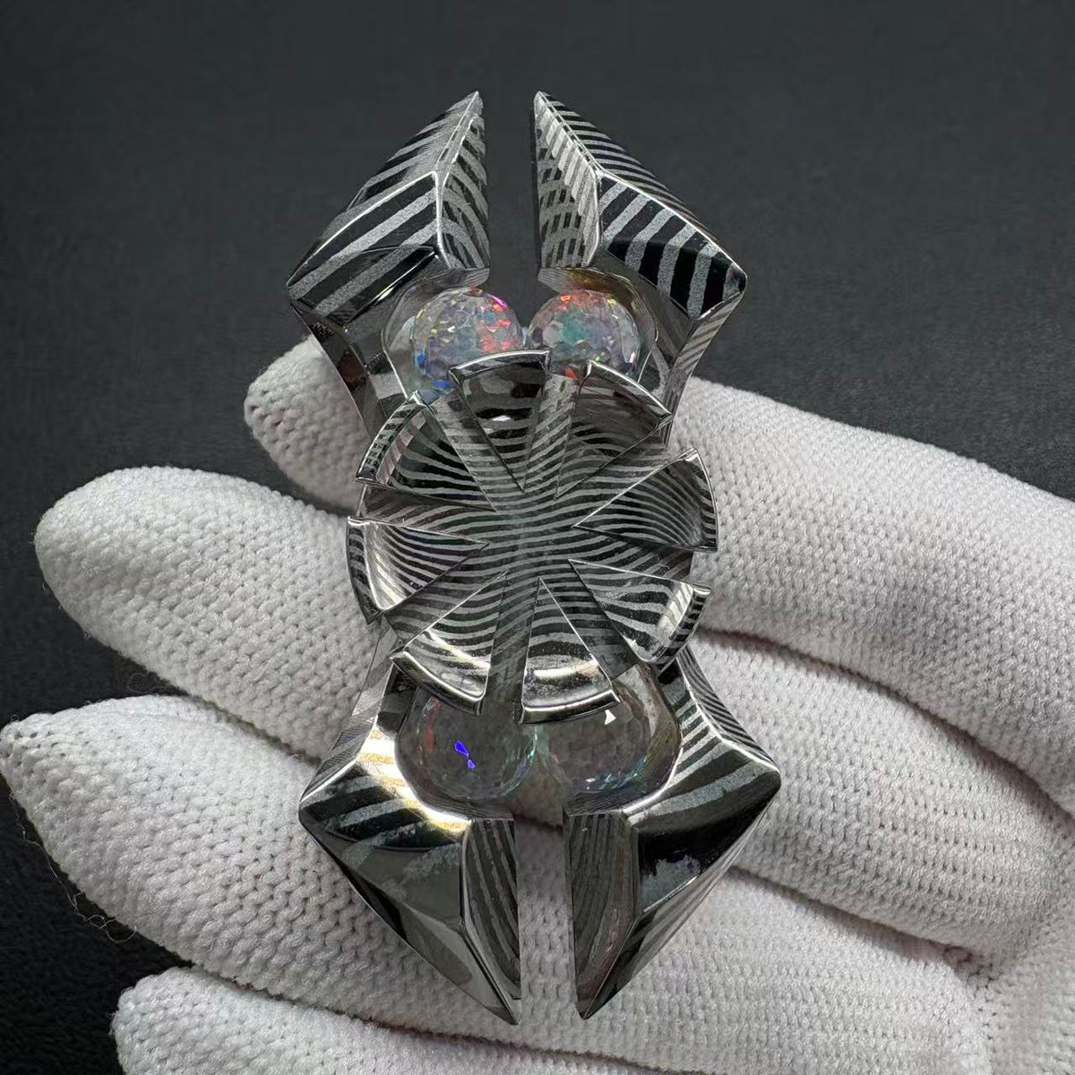 Scorpio Bearing Cap Damasteel