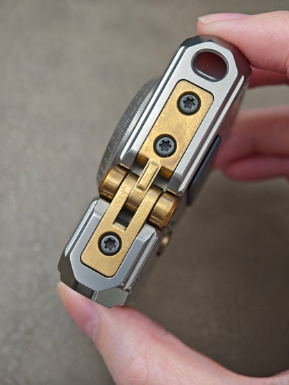 LOTTO Brass Titanium Mokume