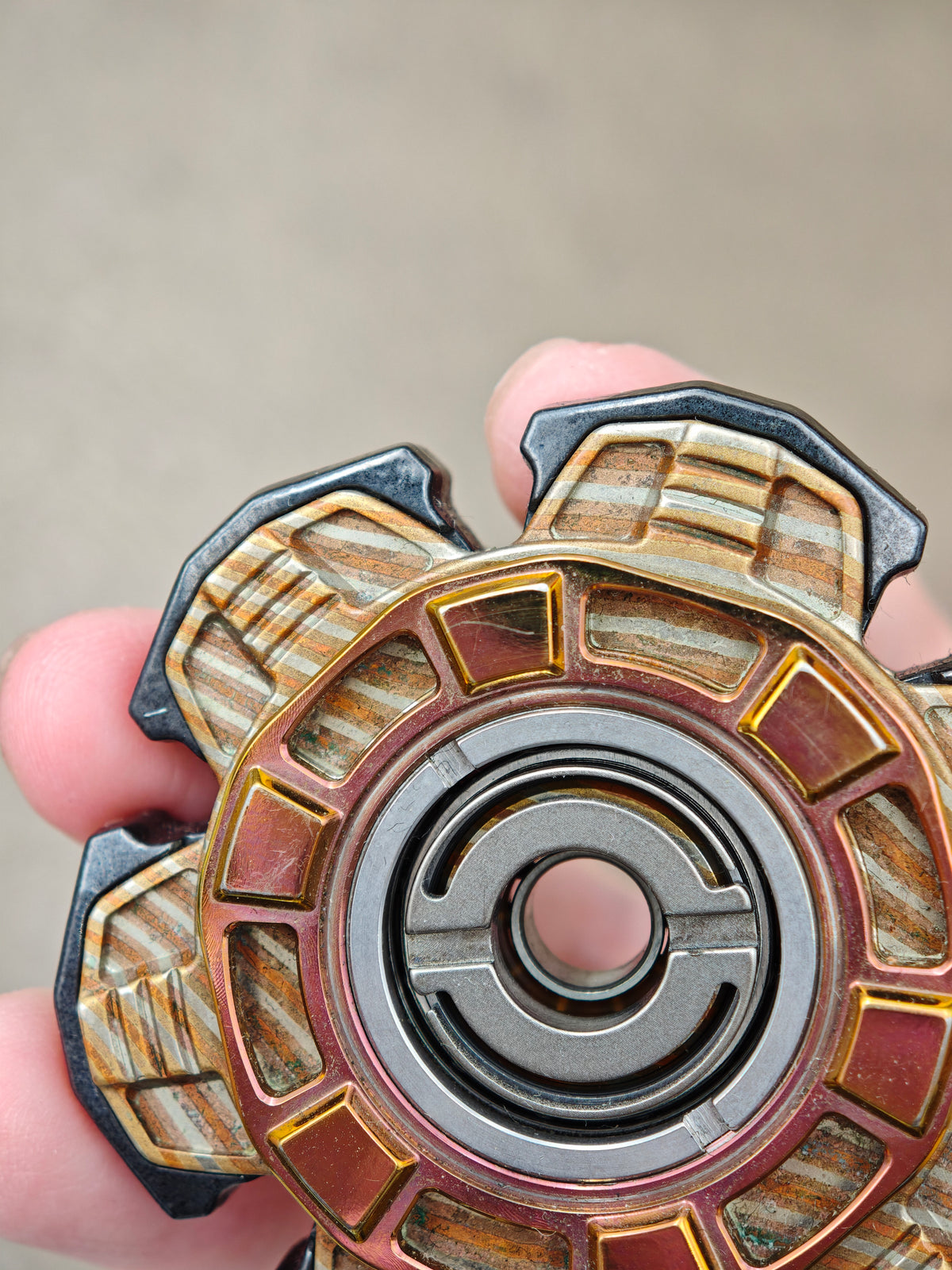 Triple Leaf Ignition Shell Opening Mokume