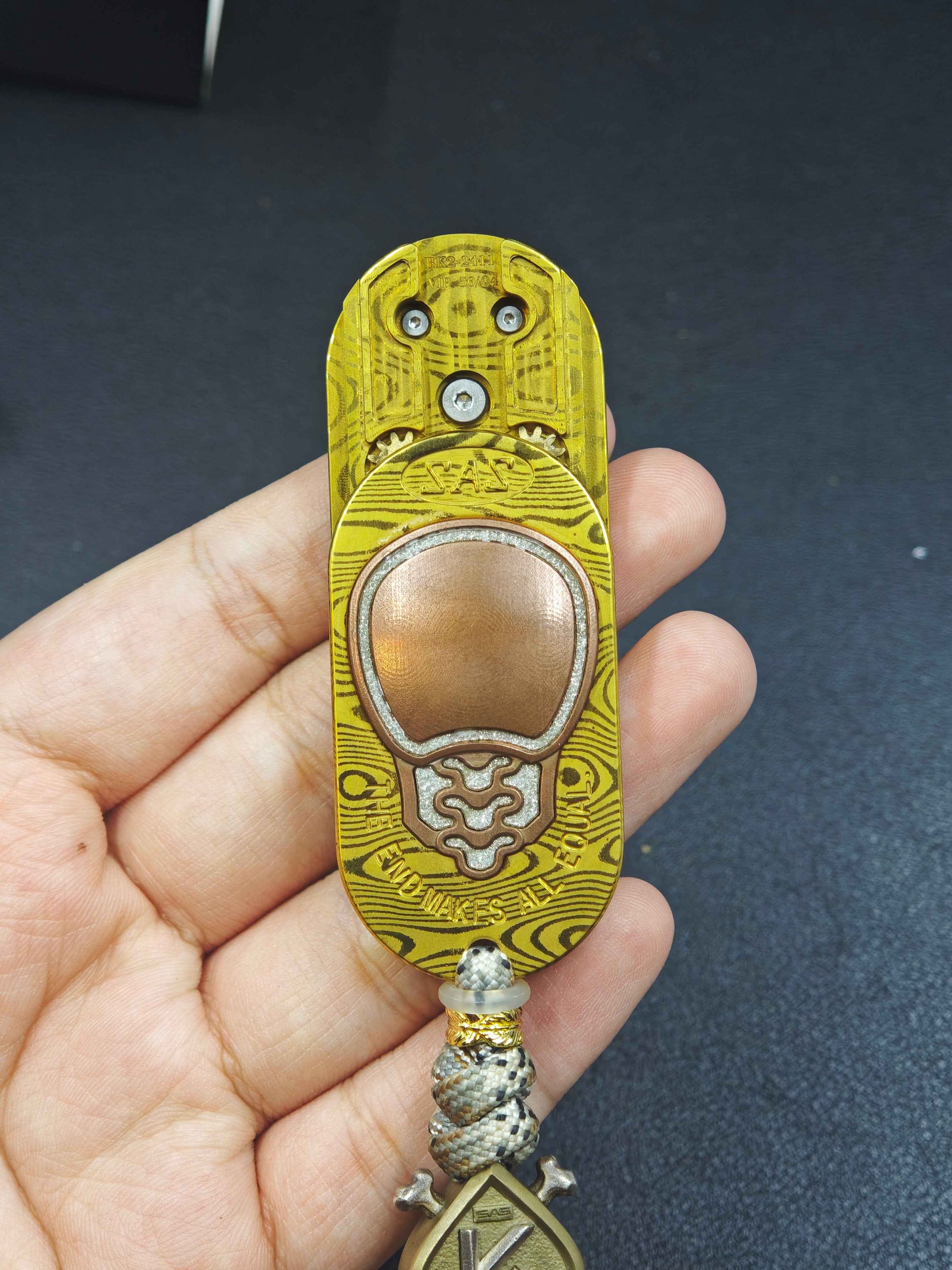 David's Star Damasteel Copper Brass