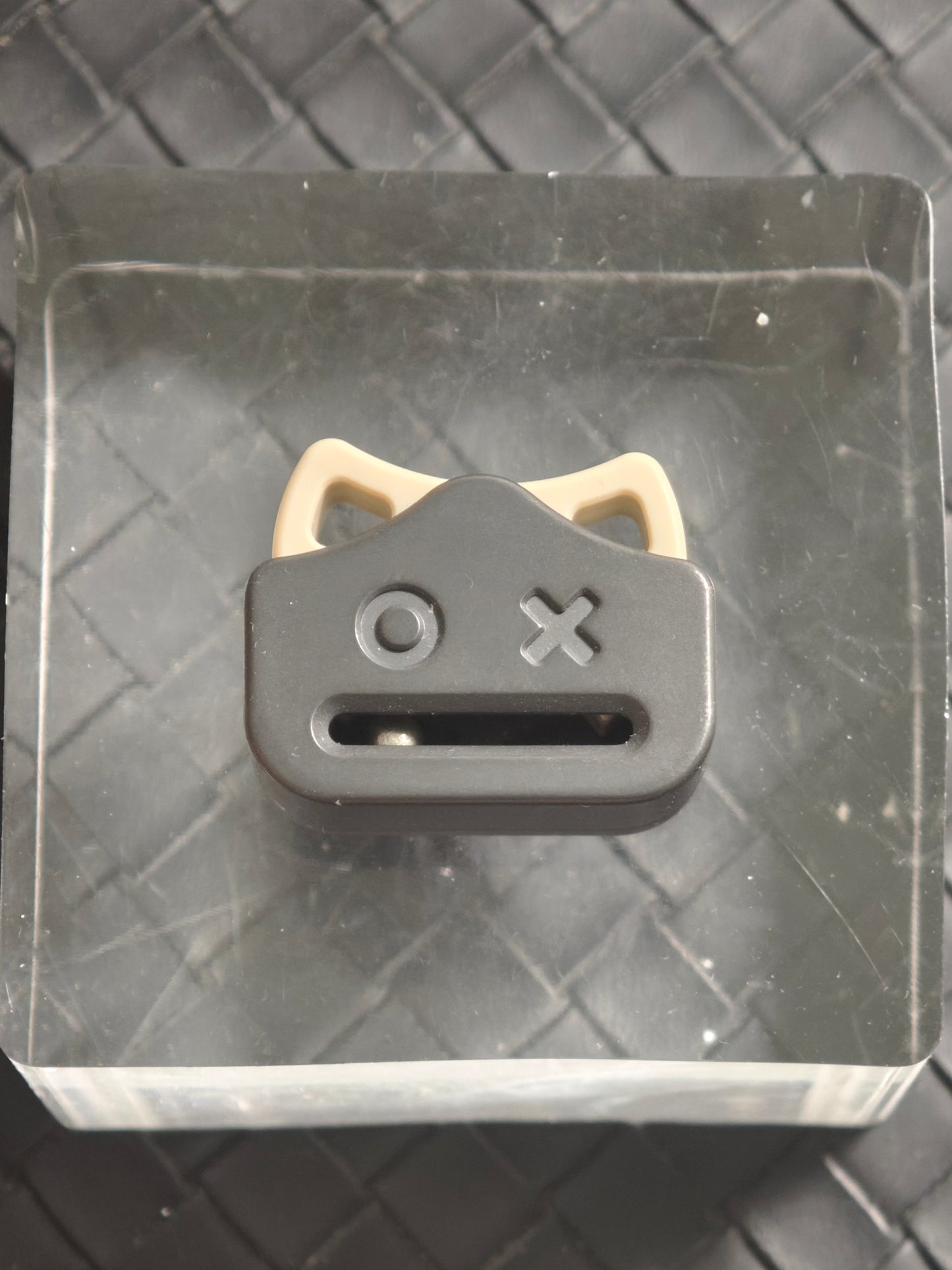 Demon Ji Emoji Pendant Zirconium Stonewashed