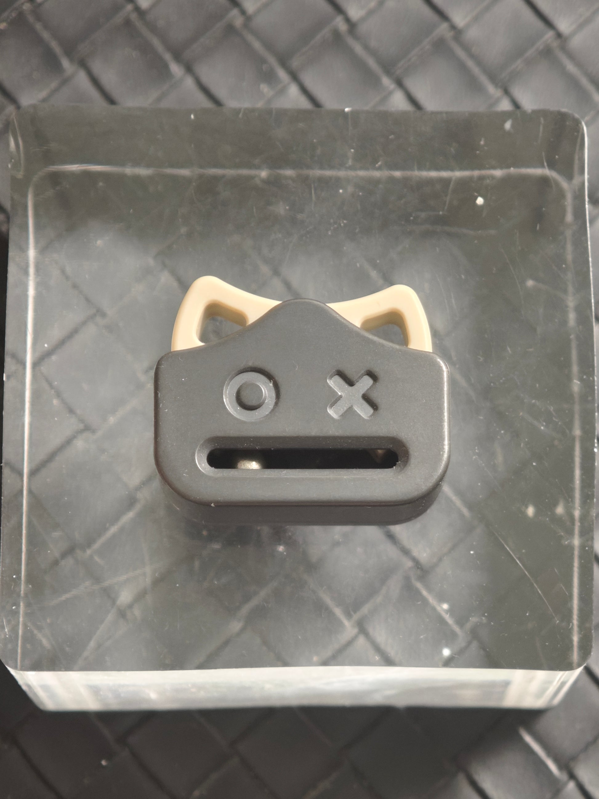 Demon Ji Emoji Pendant Zirconium Stonewashed