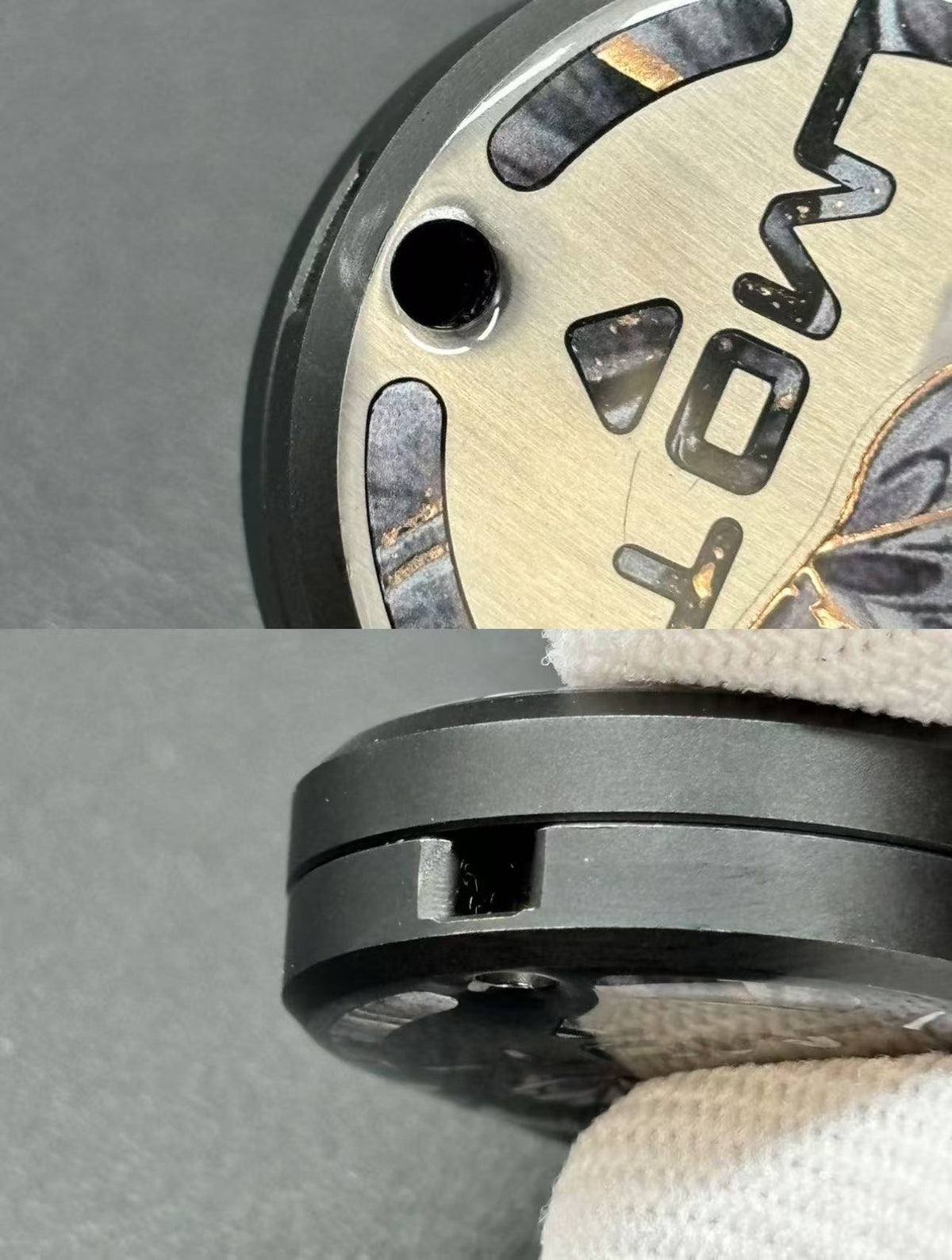 Groove Stainless Steel Resin-Sealed