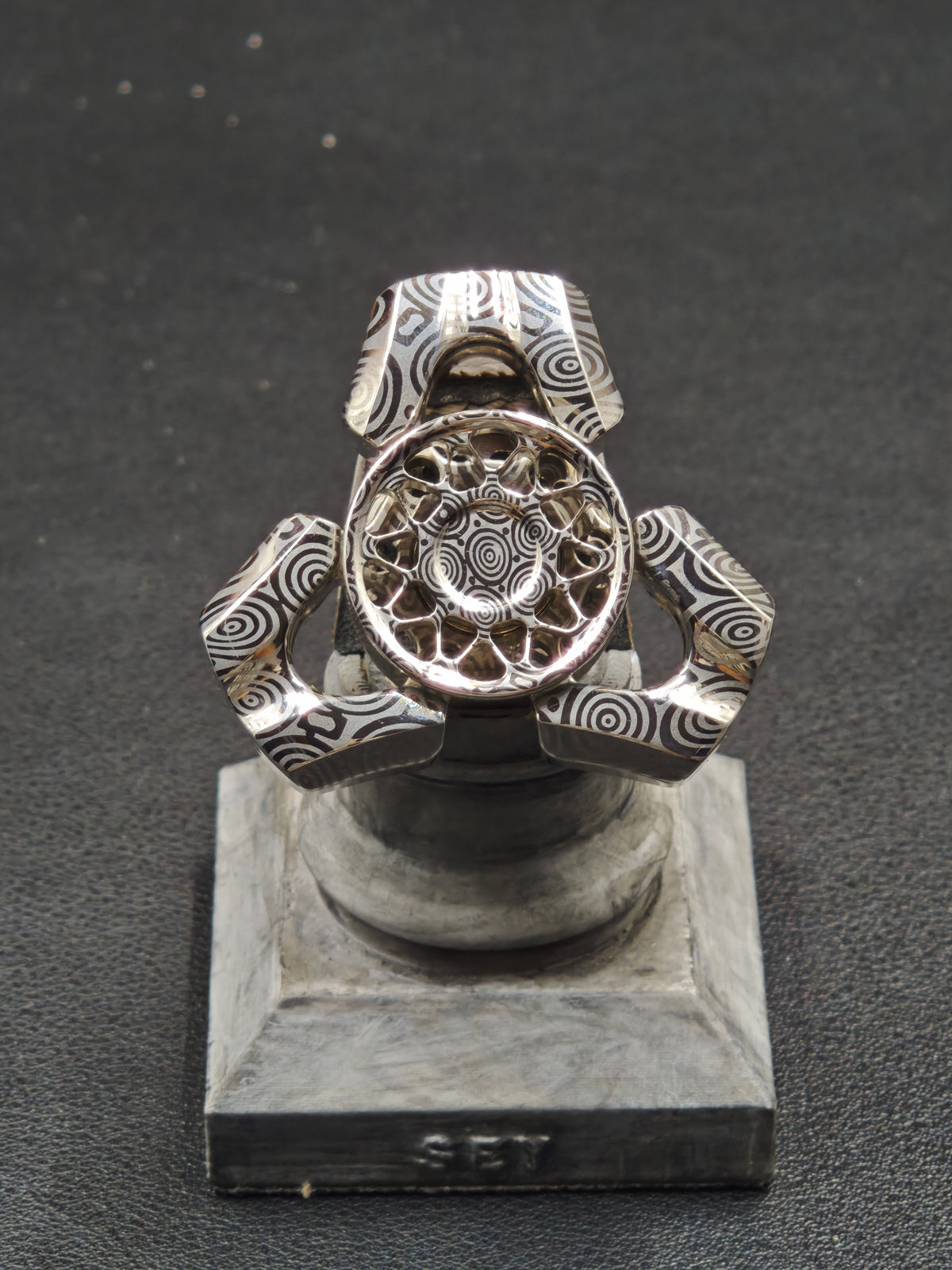 Explorer Damasteel Etched Polished