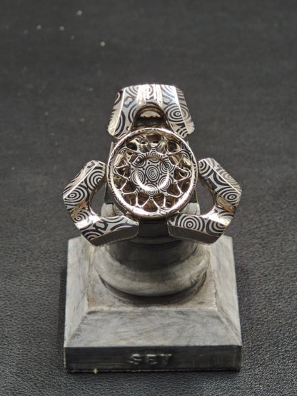 Explorer Damasteel Etched Polished