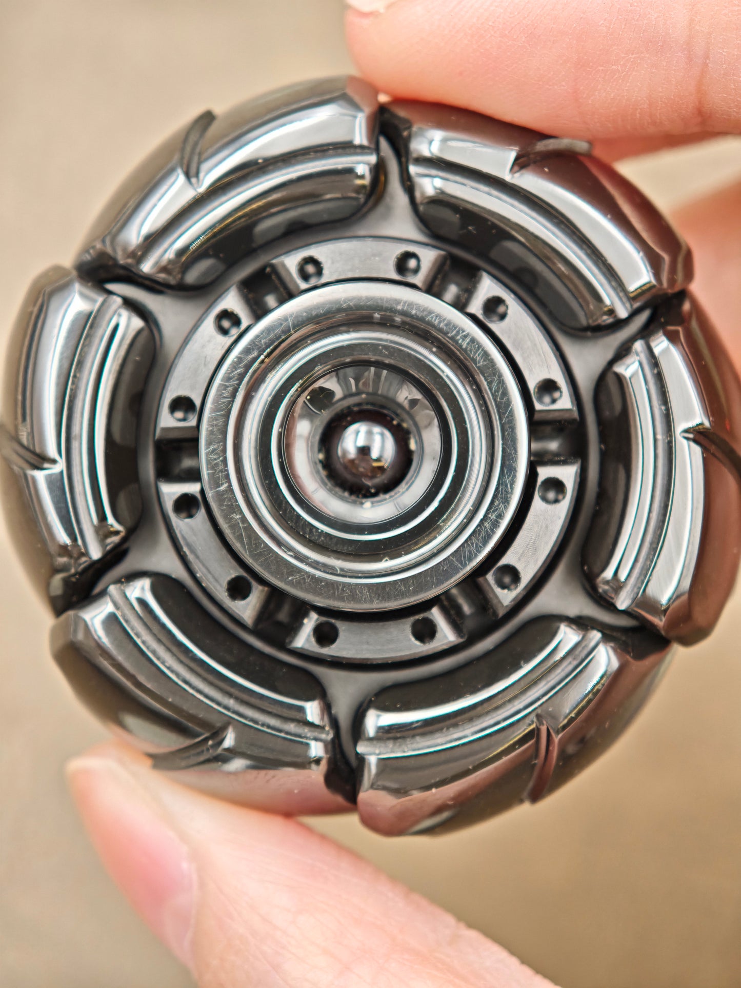 Pillbug Shell Opening Zirconium Polished