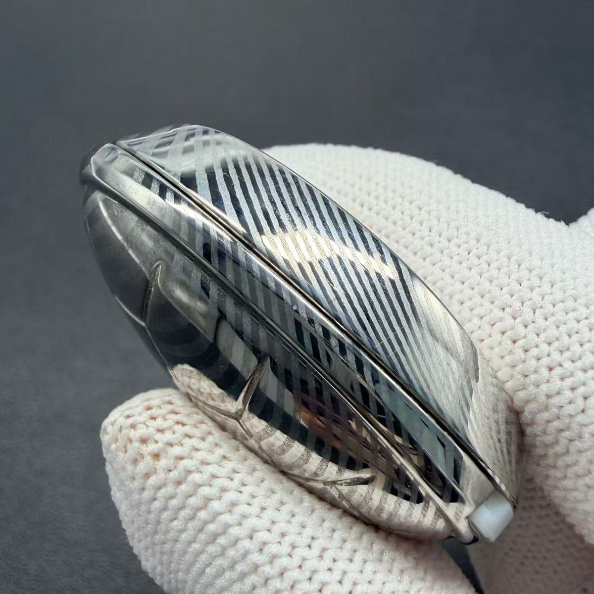 Jingle Beetle Damasteel Etched Polished