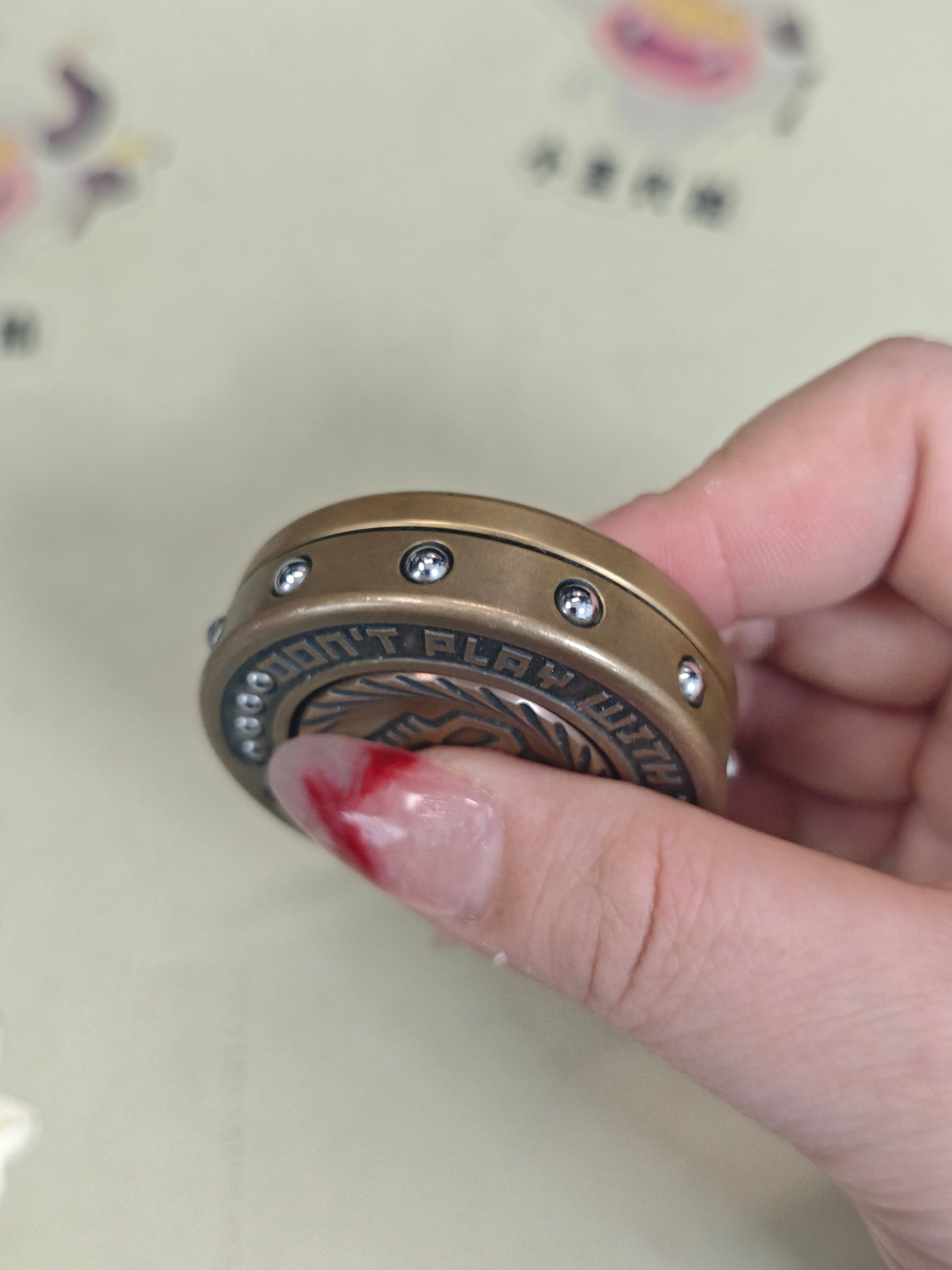 Dealer Button Brass