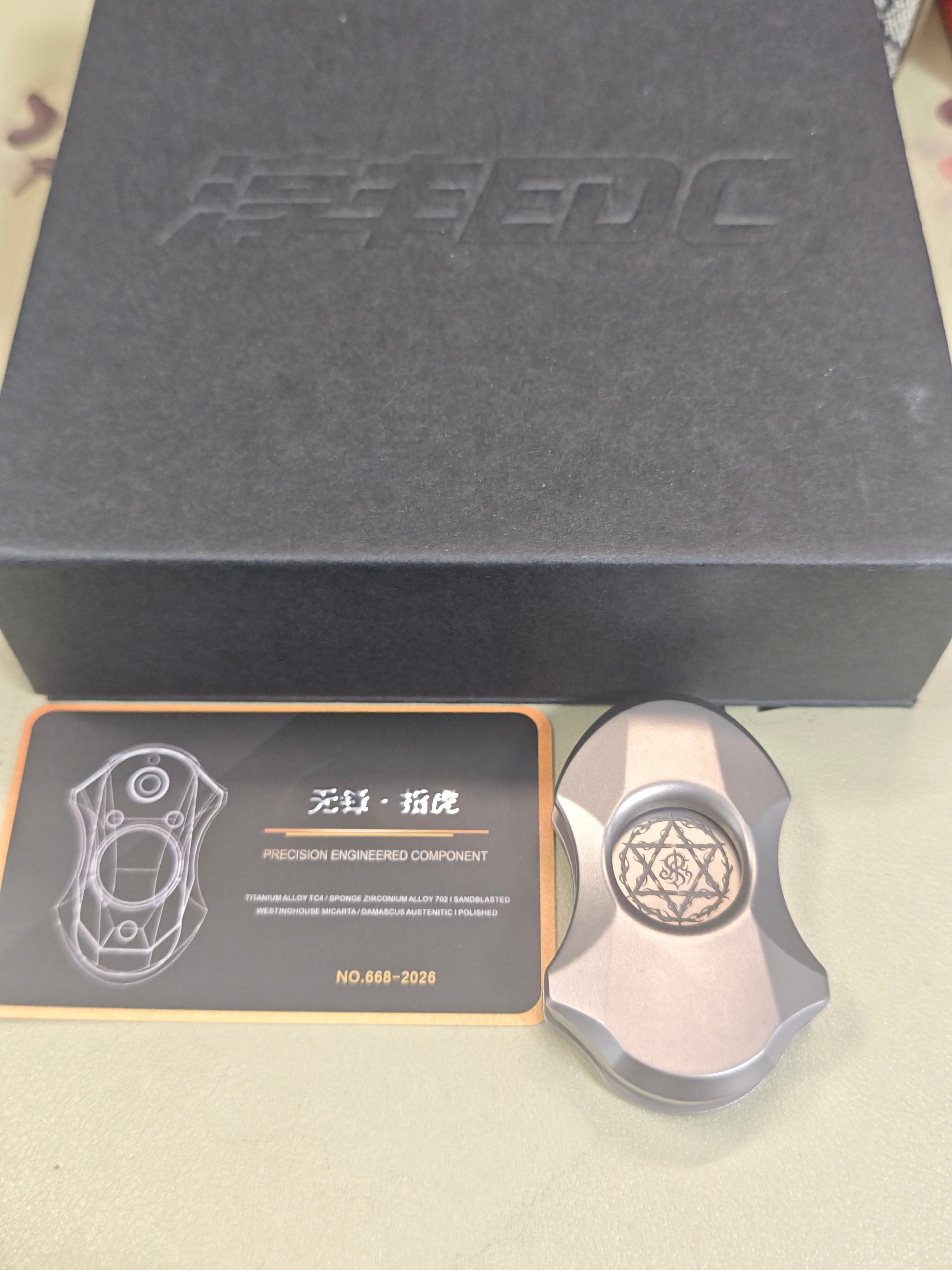 Wufeng Knuckle Pry Bar Titanium