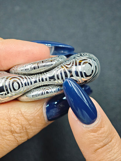 Two-Leaf Cell Damasteel Etched