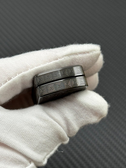 Root Three Zirconium Engraved Polished Limited Edition
