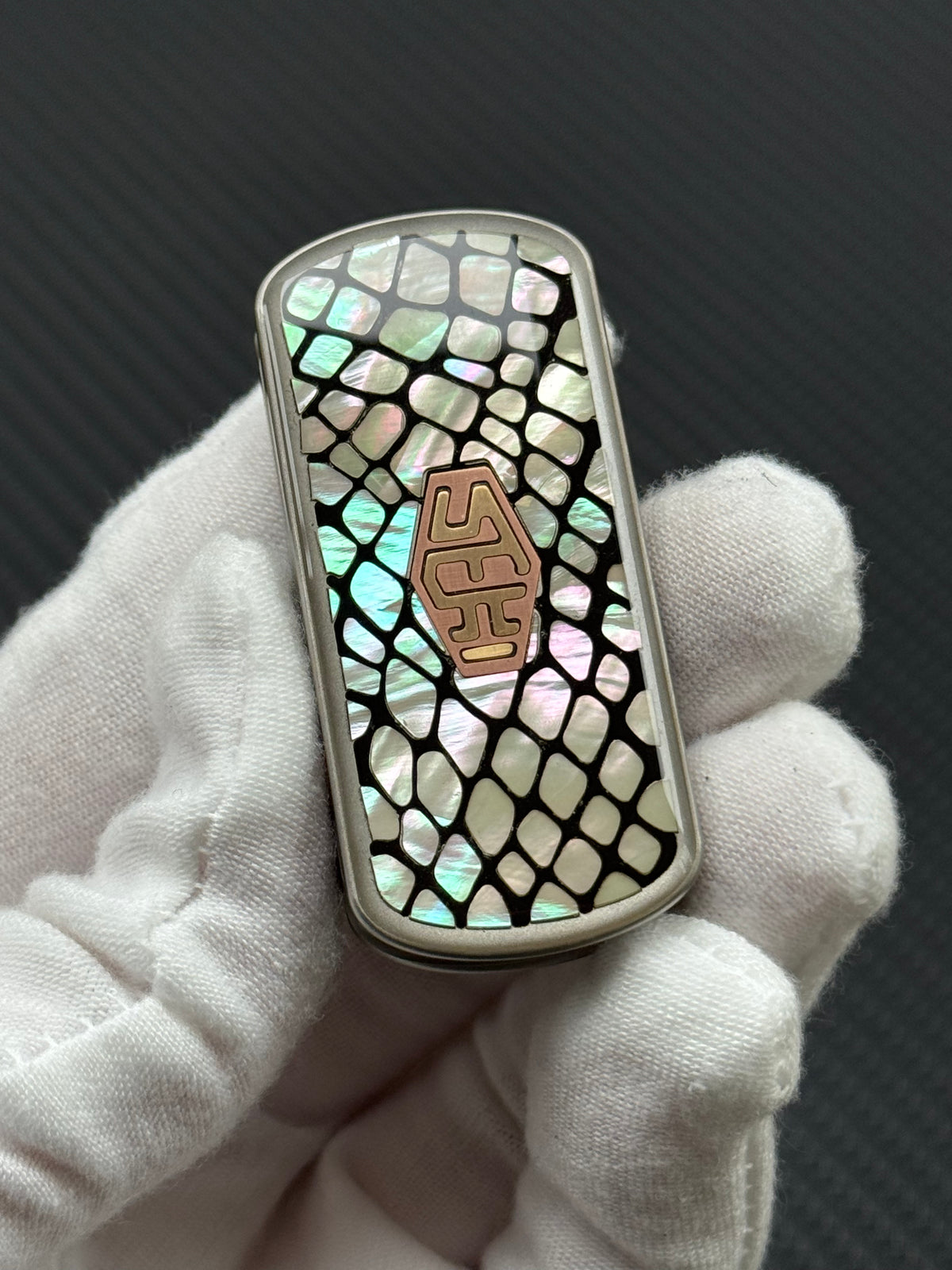 Blade Edge Python Stainless Steel Resin-Sealed