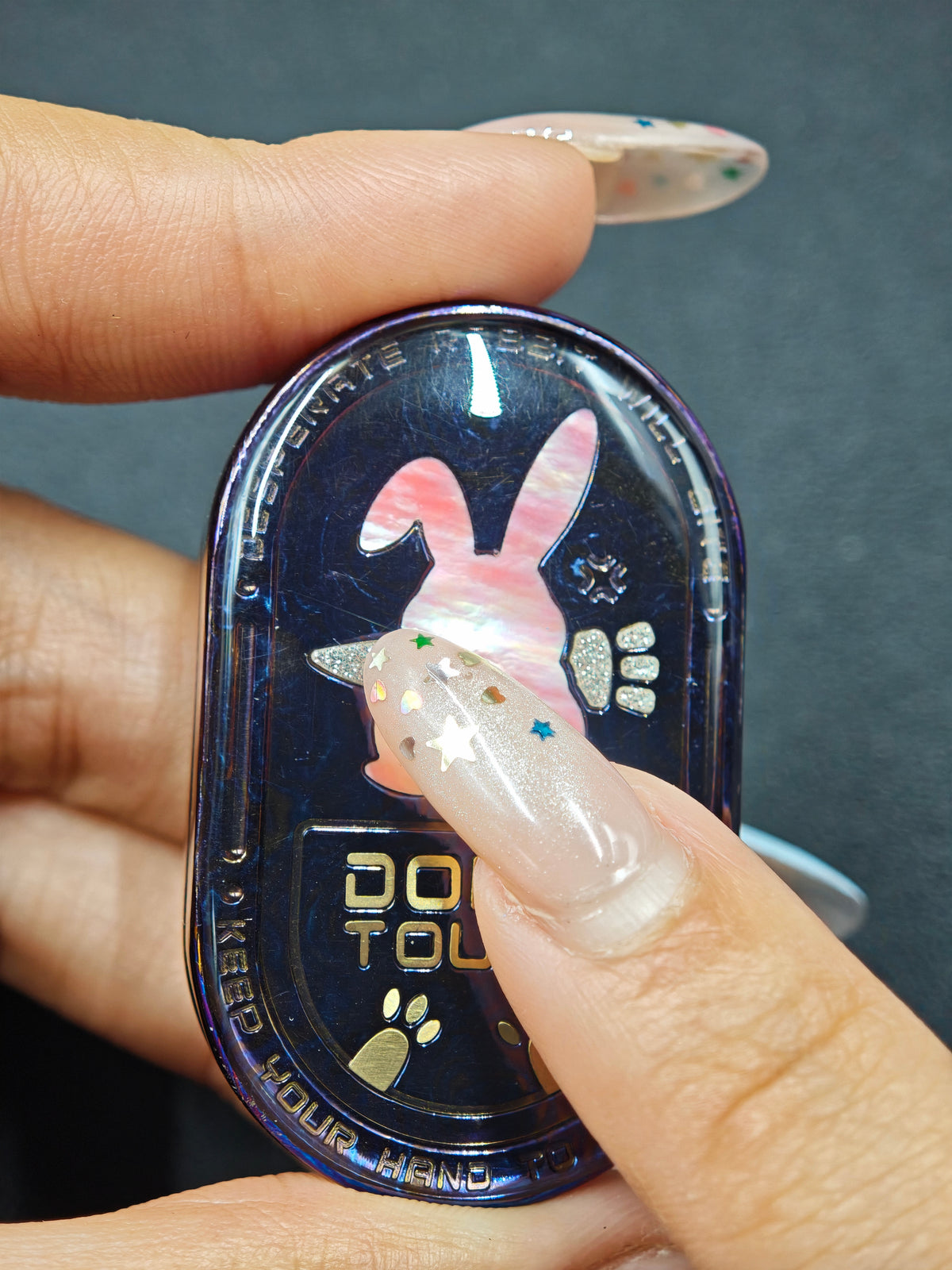 Grumpy Rabbit Rhythm MOP Titanium Mokuti