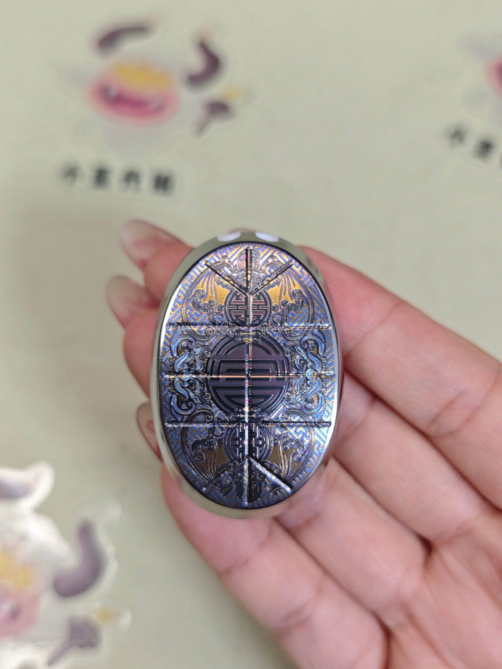 New Year Fortune Pendant Titanium