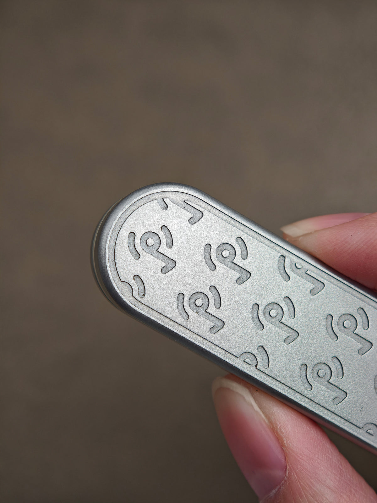 Slider Stainless Steel Blasted