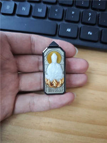 Guardian Buddha Zirconium Engraved