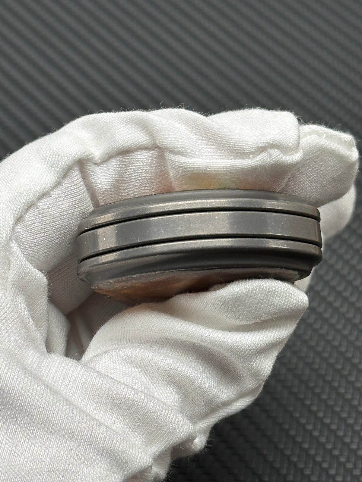 Balled Shell Stainless Steel Stonewashed Resin-Sealed