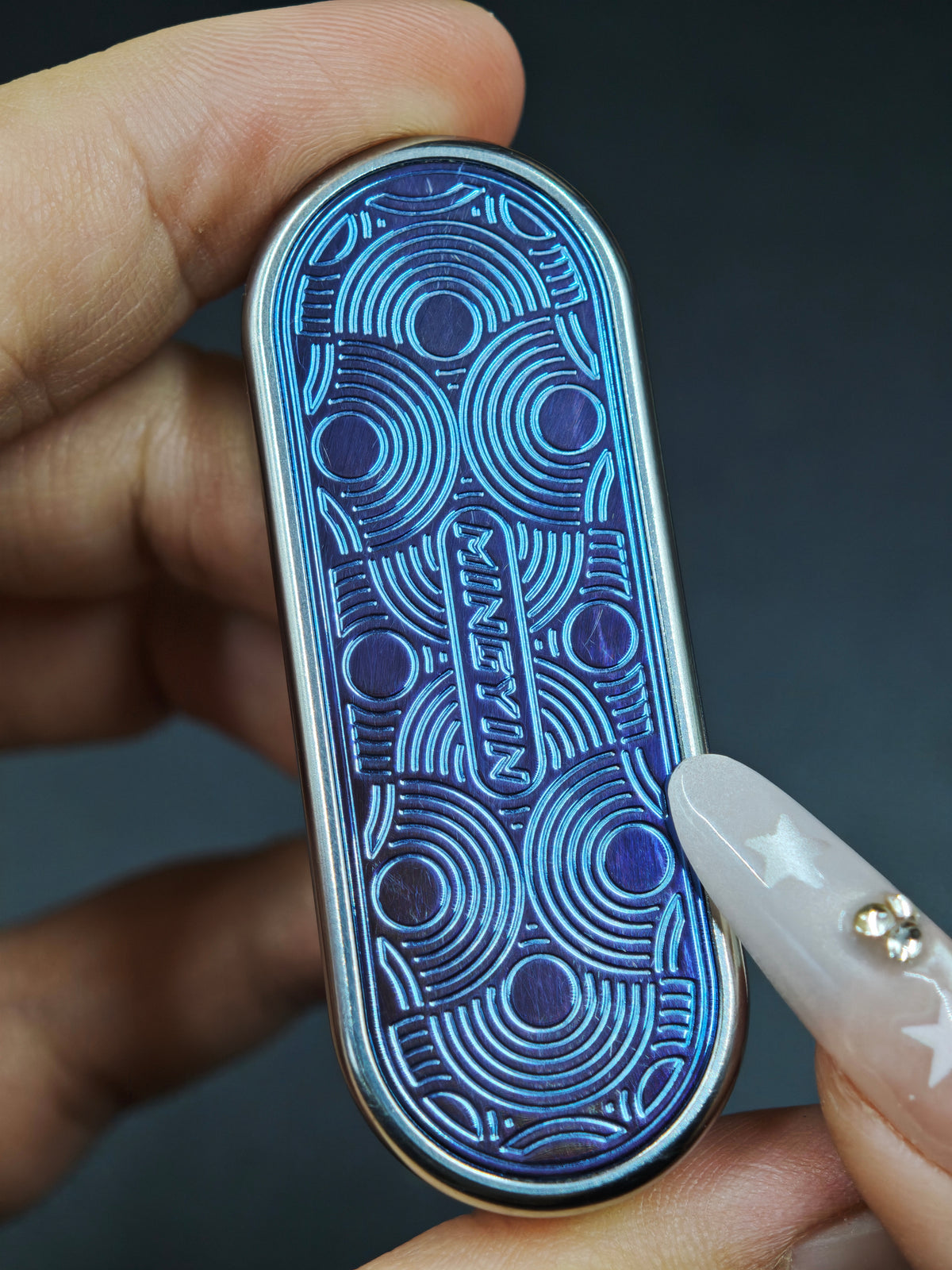 Ming Yin Titanium Engraved