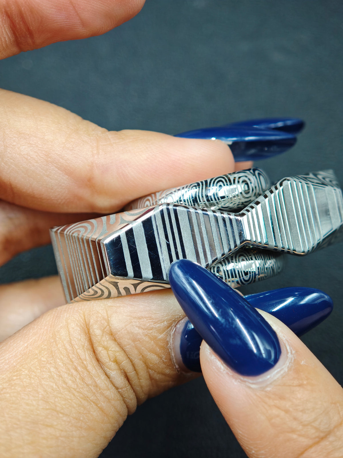 Folding Blade Folding Damasteel
