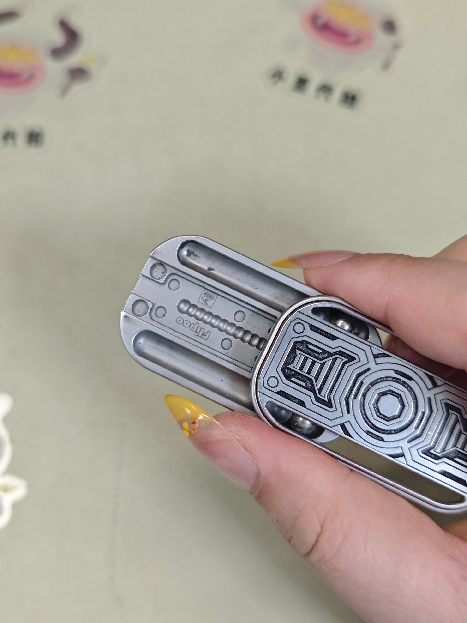 Flipoo Stainless Steel Engraved