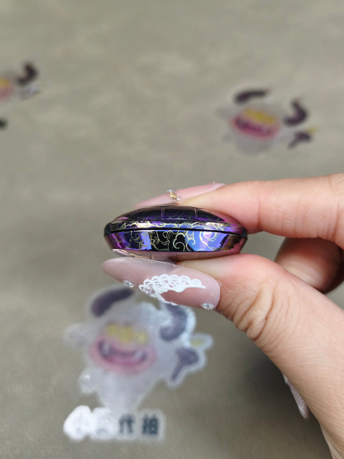 Jingle Beetle Zirconium Color-Anodized Polished